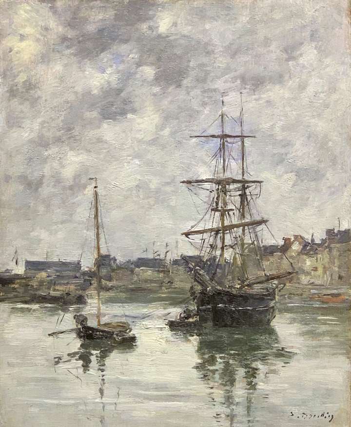 Trouville, le port marée haute